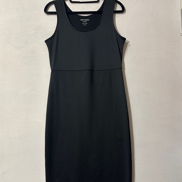 Joe Fresh Black Sheath Midi Dress Sleeveless - Picture 4 of 10